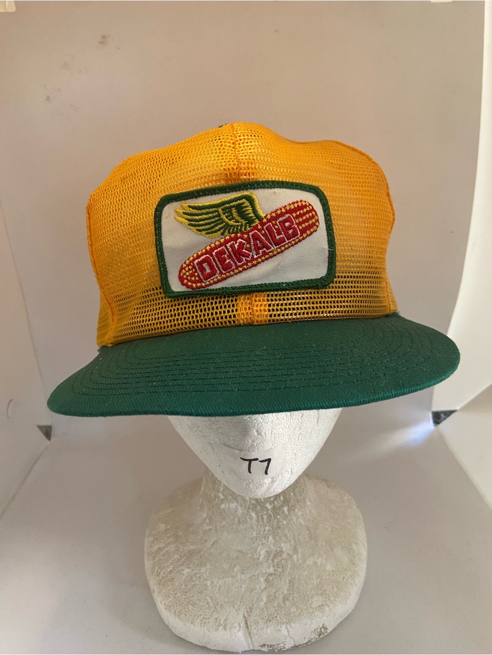 Vintage Dekalb Seed Full Mesh Snapback K Brand Made In USA Trucker Patch Hat Cap